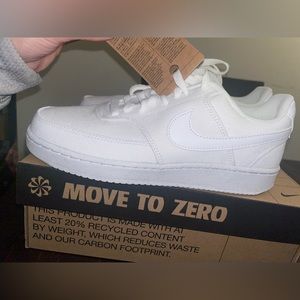 Women’s White Nike Court Vision Low Canvas NN